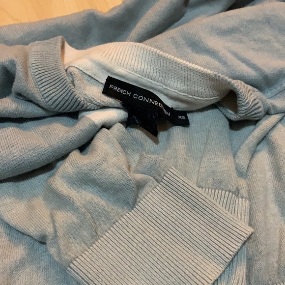 French Connection Blue Long Sleeve T-Shirt - SIZE XS/S - Picture 4 of 4